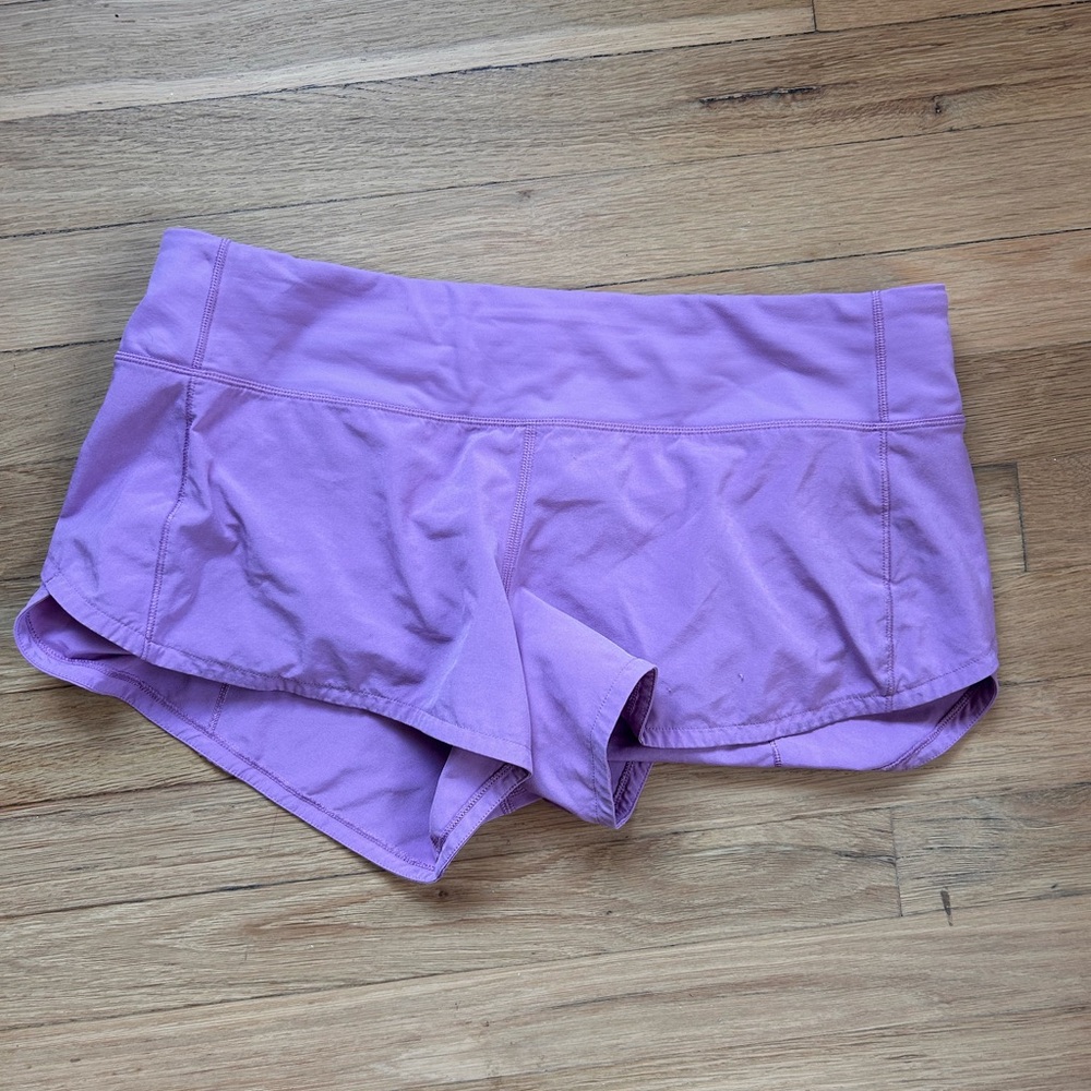 Purple Lululemon shorts